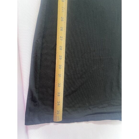 Eileen Fisher T-Shirt Dress Black 3/4 Sleeve A-Line Size Small - Picture 4 of 7